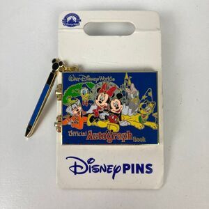 NEW Walt Disney World Autograph Book Pin Mickey Minnie Donald Daisy Pluto Goofy